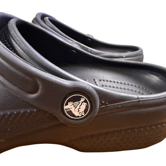 CROCS Size J5 Black Clogs Jibbitz Disney Mickey Goofy Marvel Guardian Galaxy - Picture 10 of 16